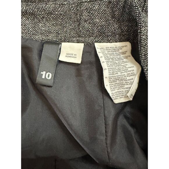 Divided by H&M Women's Wool Blend Gray Flared Miniskirt Size 10 - Picture 2 of 3